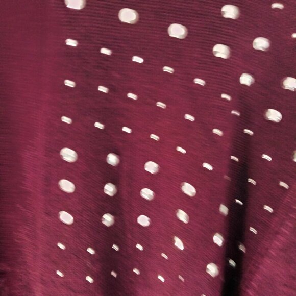 Lane Bryant NWT Dark Red Open Cardigan Sparkle Detail Sweater Sz 22 - Picture 5 of 11
